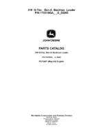 John Deere 310 G Backhoe Loaders (SN 1T0310GA_ _G_02265-) Parts Catalog Manual