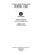 John Deere 310 P Backhoe Loaders (SN D_00001- & C_00001- & A_00001-) Parts Catalog Manual