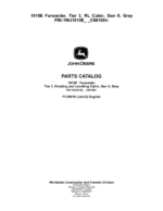 John Deere 1910E Forwarder, T3, RL Cabin, Gen II, Grey (SN C001884-) Parts Catalog Manual