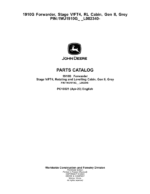 John Deere 1910G Forwarder, Stage V/FT4, RL Cabin, Gen II, Grey (SN L002340-) Parts Catalog Manual