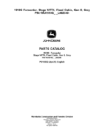 John Deere 1910G Forwarder, Stage V/FT4, Fixed Cabin, Gen II, Grey (L002340-) Parts Catalog Manual