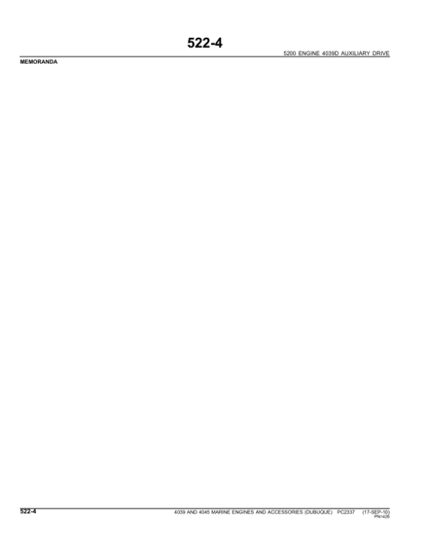 John Deere 3.9L, 4039, 4.5L, 4045 Marine Engines – Dubuque Parts Catalog Manual - Image 3