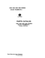 John Deere 1200, 1400, 1600, 1800 Axles Parts Catalog Manual