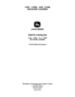 John Deere 310E, 310SE, 315SE Backhoes Parts Catalog Manual