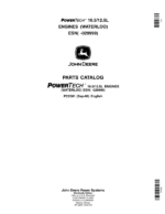 John Deere 10.5L, 12.5L Engines (SN –029999) Parts Catalog Manual