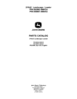 John Deere 210LE Landscape Loaders Parts Catalog Manual