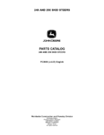 John Deere 240, 250 Skid Steers Parts Catalog Manual
