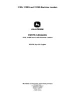 John Deere 310G, 310SG, 315SG Backhoe Loaders Parts Catalog Manual