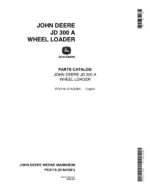 John Deere 300A Backhoes Parts Catalog Manual