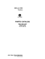 John Deere 2350, 2550 Tractors Parts Catalog Manual