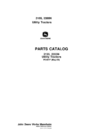 John Deere 2155, 2355N Tractors Parts Catalog Manual