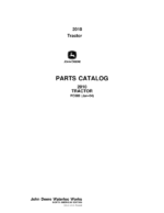 John Deere 2010 Tractors (Row Crop) Parts Catalog Manual