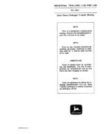 John Deere 1100, 1120 Attachments Parts Catalog Manual