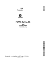 John Deere 1458 Forwarders Parts Catalog Manual