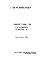 John Deere 1758 Forwarders (SN 002001-) Parts Catalog Manual