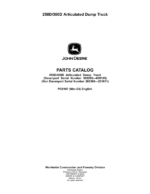 John Deere 250D, 300D Articulated Dump Trucks (DAVENPORT SN -609165 & NON DAVENPORT -201811) Parts Catalog Manual
