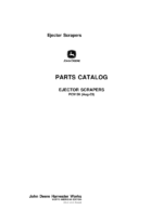 John Deere 1412E, 1810E, 1814E Scrapers Parts Catalog Manual
