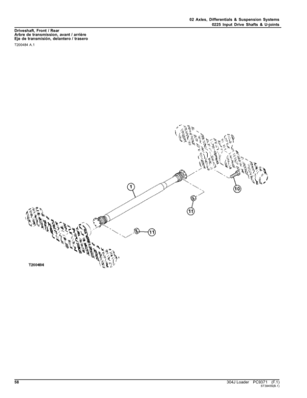 John Deere 304J Loaders Parts Catalog Manual - Image 3