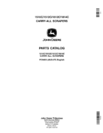 John Deere 1510C, 1512C, 1812C, 1814C Scrapers Parts Catalog Manual