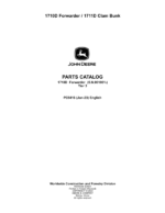 John Deere 1710D T3, 1711D Forwarders (SN 001001–) Parts Catalog Manual
