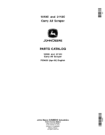 John Deere 1810C, 2112C Scrapers Parts Catalog Manual