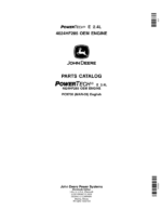 John Deere 2.4L, 4024HF285 Engines Parts Catalog Manual