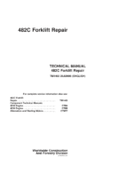 John Deere 482C Forklift Repair Technical Manual