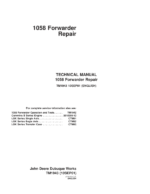 John Deere 1058 Forwarder Repair Technical Manual TM