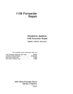 John Deere 1158 Forwarder Repair Technical Manual TM