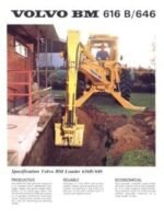 Volvo BM616B - BM646 Wheel Loader Service Parts Catalogue Manual