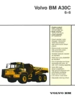 Volvo Bm A30c Bma30c Articulated Dump Truck Service Manual