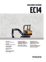 Volvo Ec14 Compact Excavator Repair Manual