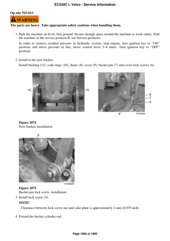 Volvo Ec330c L Excavator Service Repair Manual - Image 2