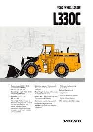 Volvo L330c Ll L330cll Wheel Loader Factory Service Repair Manual