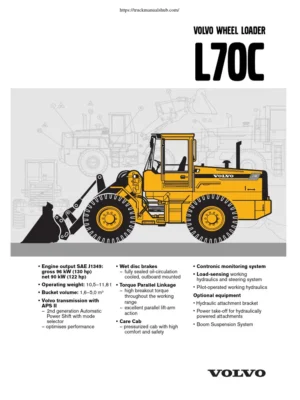 Volvo L70c Wheel Loader Service Repair Manual