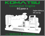 Komatsu Generator EG300-2 Engine Service Repair Manual