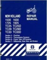 New Holland 1925 Tc25 Tc25D Tractors Service Manual