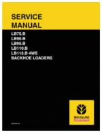 New Holland Lb75.b Lb90.b Lb110.b Lb115.b Loader Operators Manual