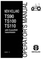 New Holland Ts90 Ts100 Ts110 Tractor Service Manual