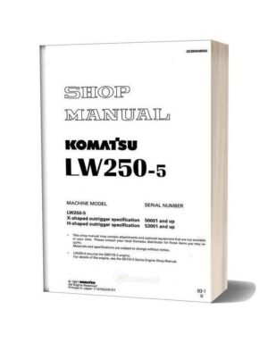 Komatsu LW250-5 Mobile Crane Service Repair Manual