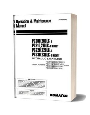Komatsu PC230-6 Pc200lc-6 Hydraulic Excavator Repair Manual