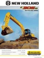 New Holland E305b specs Service Manual