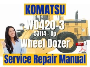 Komatsu WD420-3 Wheel Dozer Repair Manual