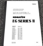 Komatsu EG-2 Series Generator Service Repair Manual