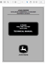 John Deere F620, F680, F687 ZTrak Technical Service Manual